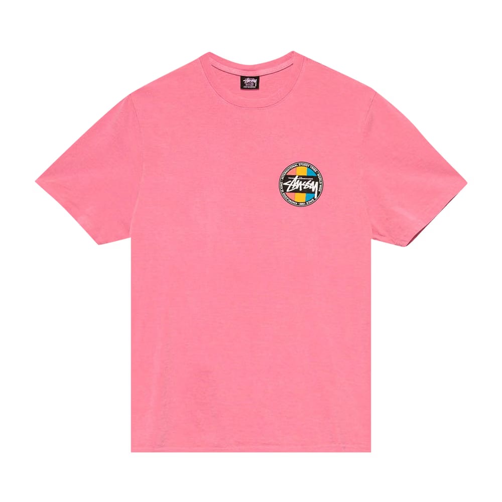 Stussy Classic Dot Pigment Dyed T-Shirt Pink