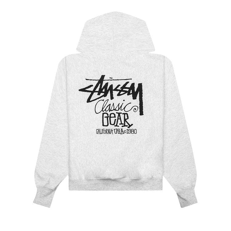 Stussy Classic Gear Hoodie Ash Heather