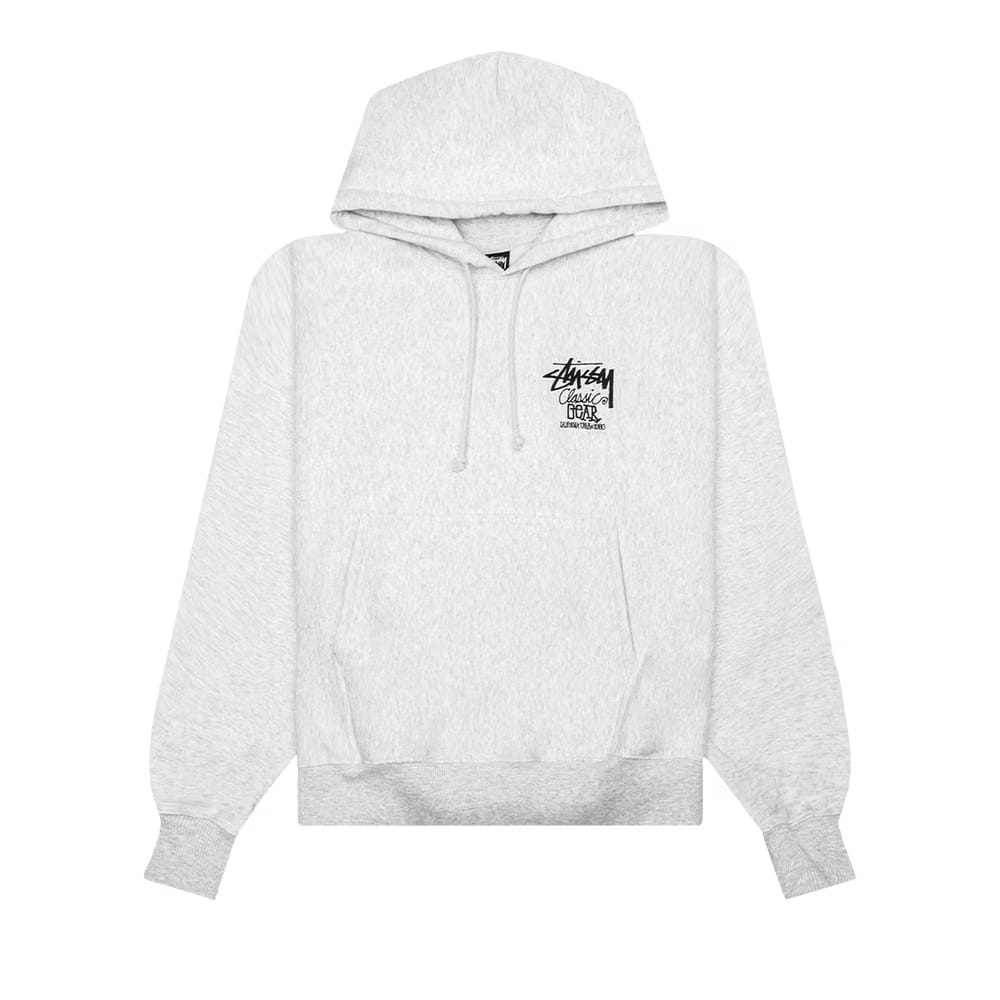 Stussy Classic Gear Hoodie Ash Heather