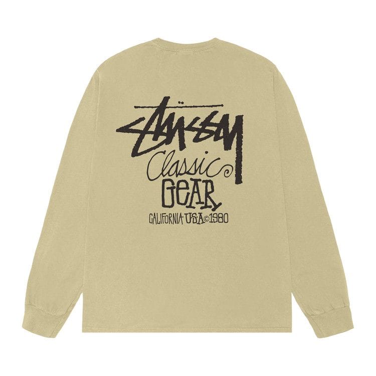 Stussy Classic Gear Long-Sleeve T-Shirt Pigment Dyed Elm