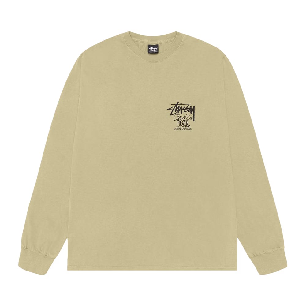 Stussy Classic Gear Long-Sleeve T-Shirt Pigment Dyed Elm