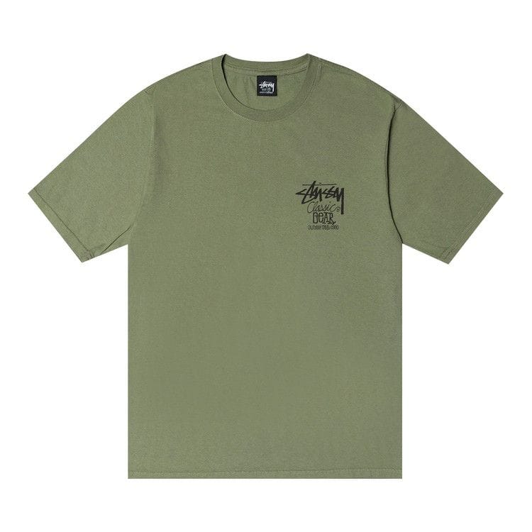 Stussy Classic Gear T-Shirt Pigment Dyed Artichoke