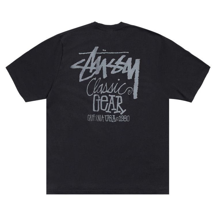 Stussy Classic Gear T-Shirt Pigment Dyed Black