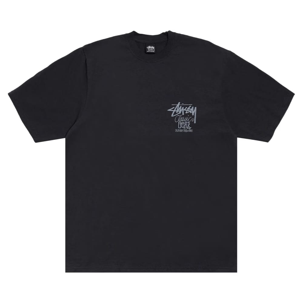 Stussy Classic Gear T-Shirt Pigment Dyed Black