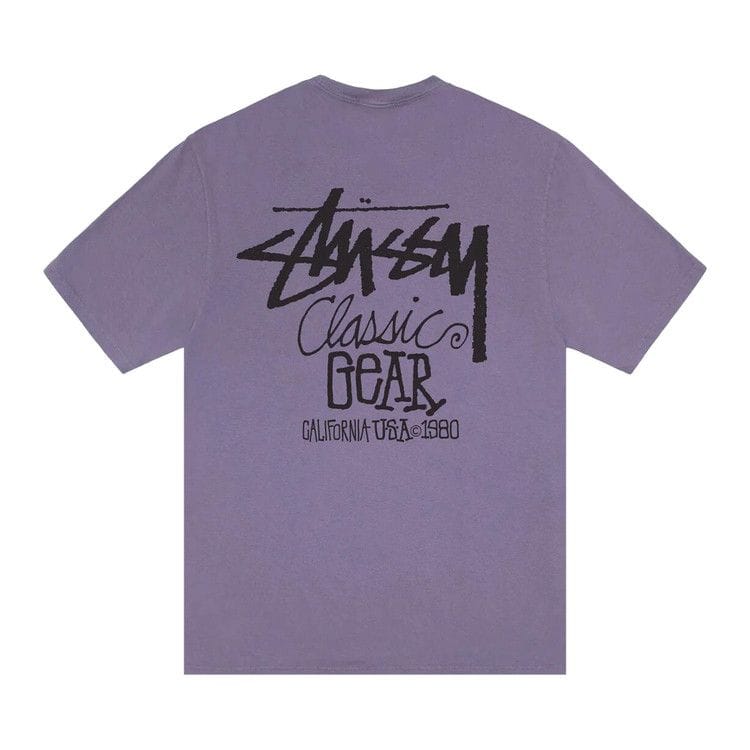 Stussy Classic Gear T-Shirt Pigment Dyed Grape
