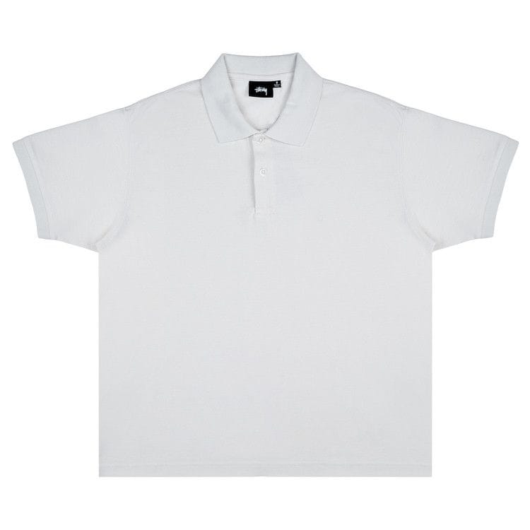Stussy Classic Piqué Polo Off White