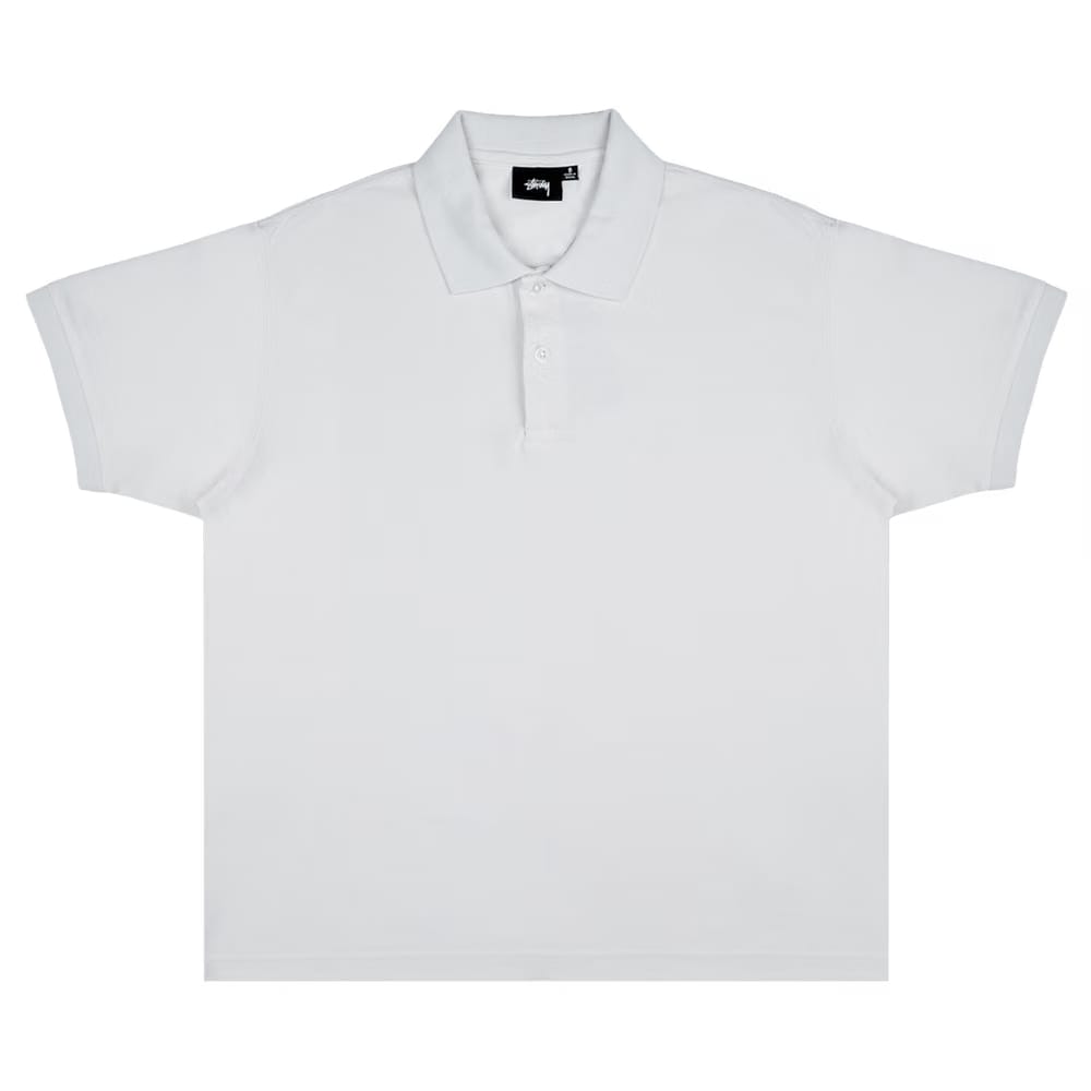 Stussy Classic Piqué Polo Off White