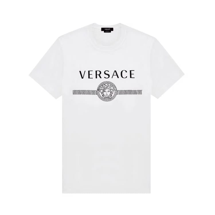 Versace Medusa Logo Print T-Shirt White