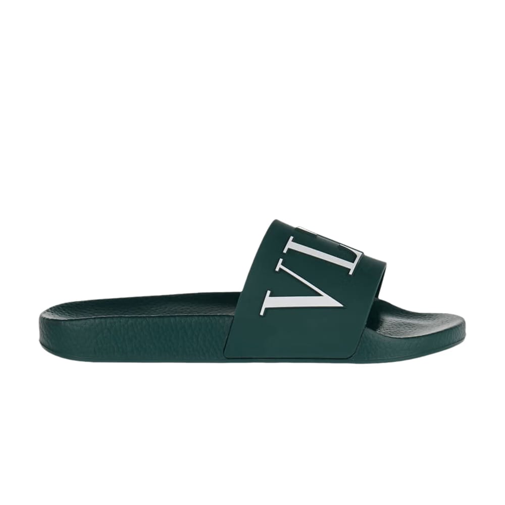 Valentino VLTN Rubber Slider Italiano Green
