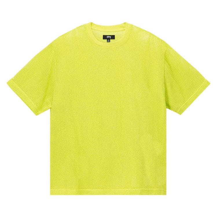 Stussy Cotton Mesh Shorts-Sleeve Crew Lime