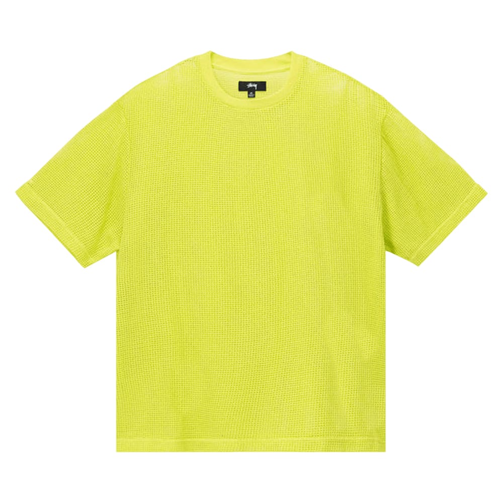 Stussy Cotton Mesh Shorts-Sleeve Crew Lime