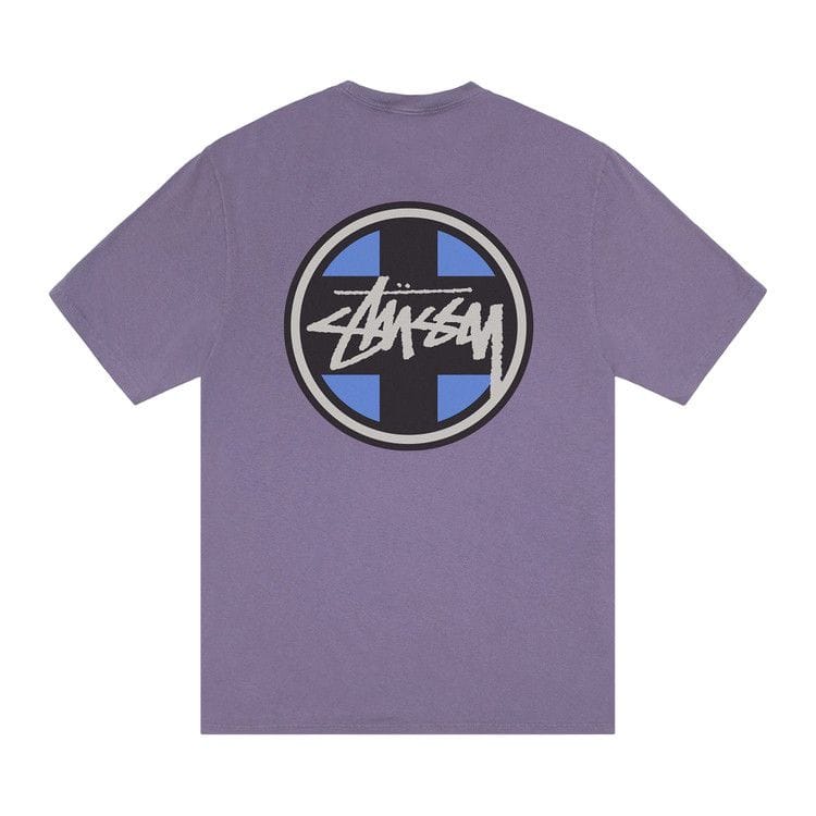 Stussy Cross Dot T-Shirt Pigment Dyed Grape