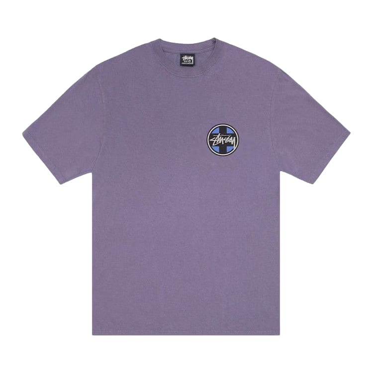 Stussy Cross Dot T-Shirt Pigment Dyed Grape