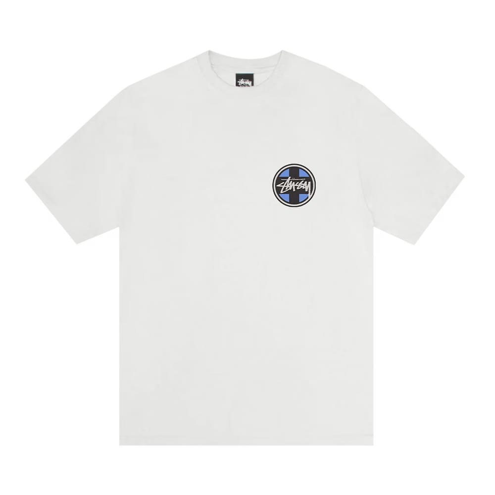 Stussy Cross Dot T-Shirt Pigment Dyed Natural