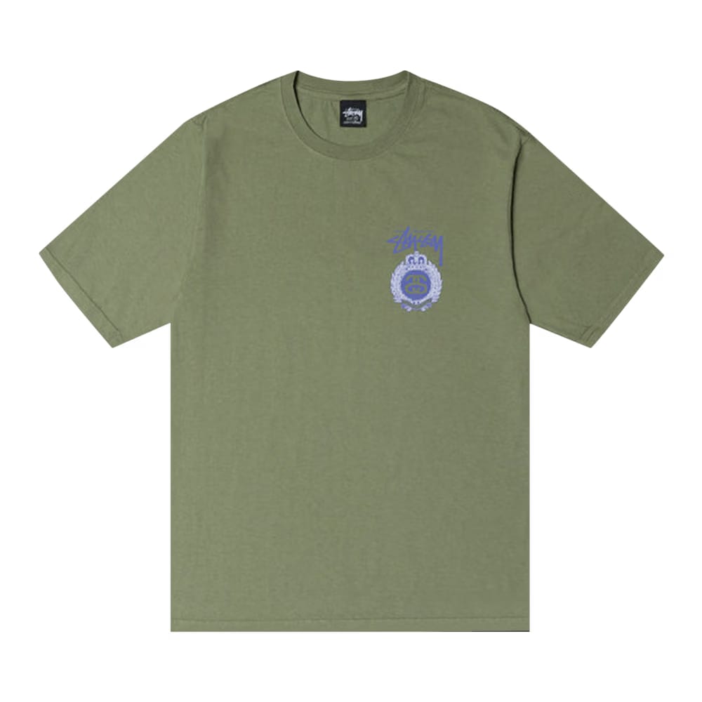 Stussy Crown Wreath Pigment Dyed T-Shirt Artichoke