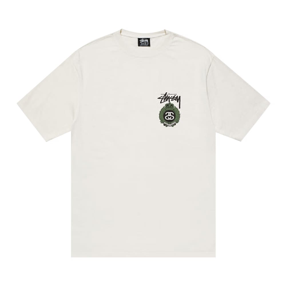 Stussy Crown Wreath Pigment Dyed T-Shirt Natural