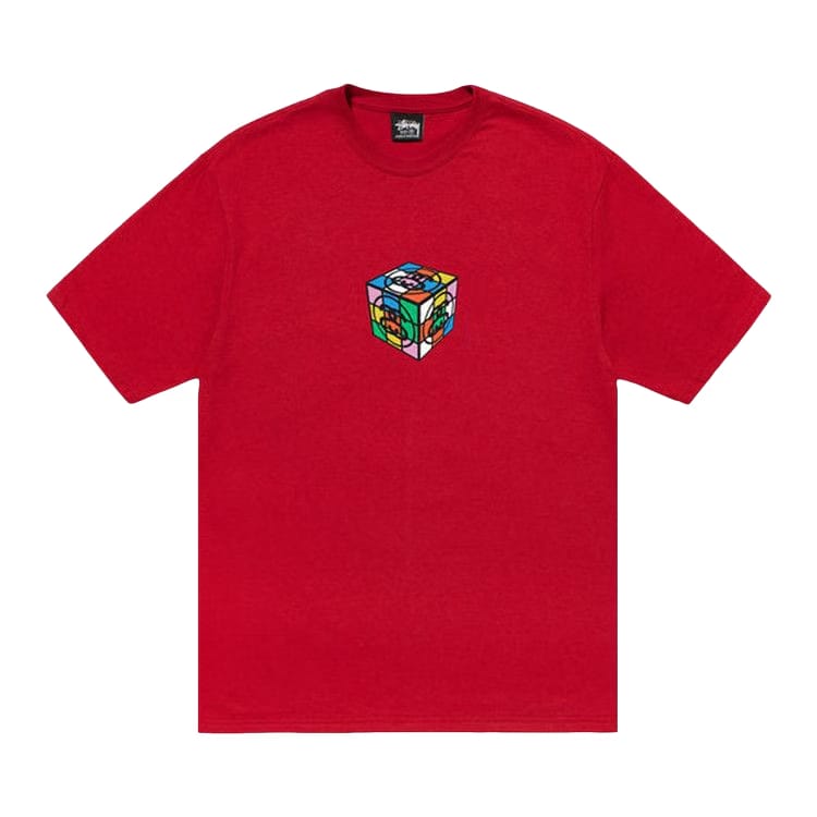 Stussy Cube T-Shirt Dark Red
