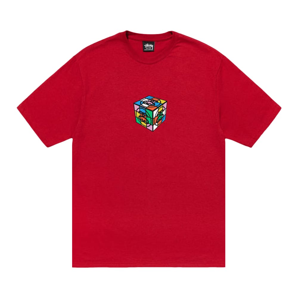 Stussy Cube T-Shirt Dark Red