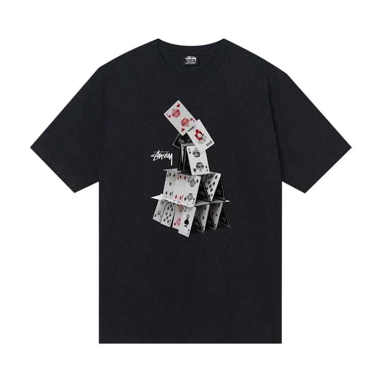 Stussy House Of Cards T-Shirt Black