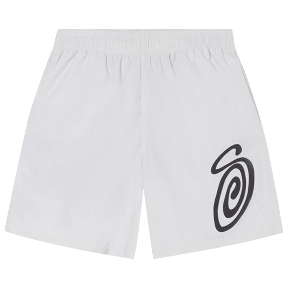 Stussy Curly S Water Shorts Bone