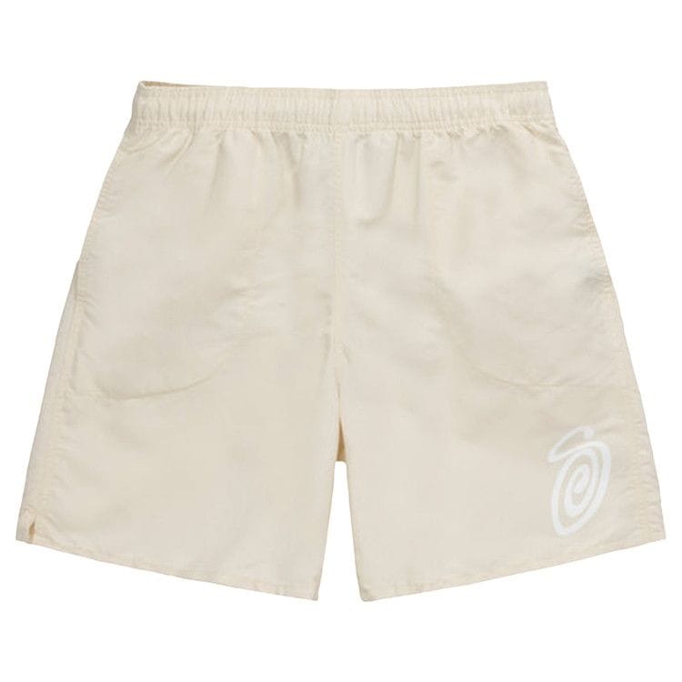 Stussy Curly S Water Shorts Cream