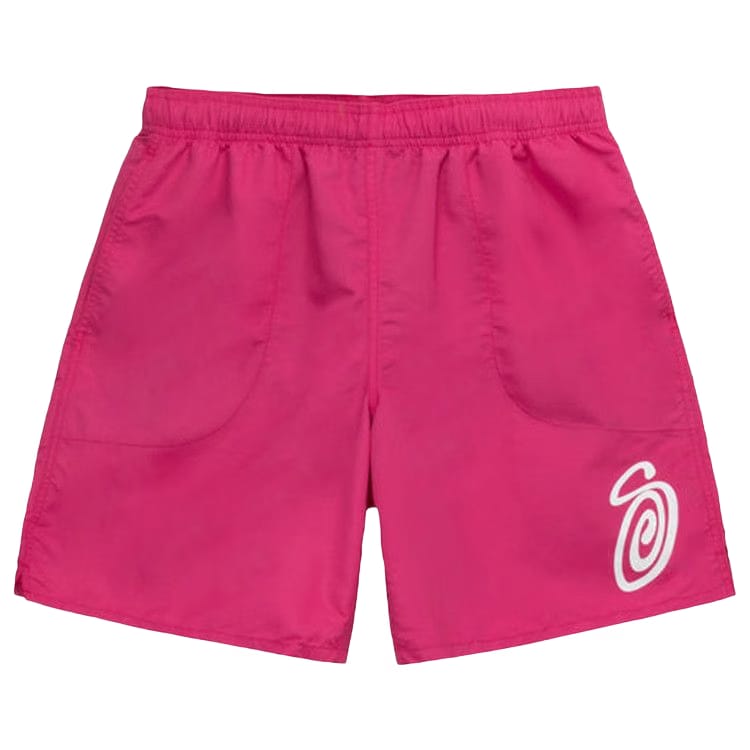 Stussy Curly S Water Shorts Fucshia