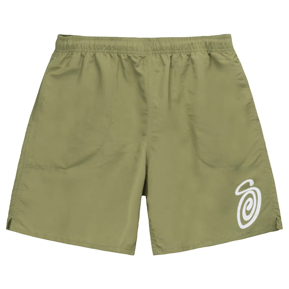 Stussy Curly S Water Shorts Sage