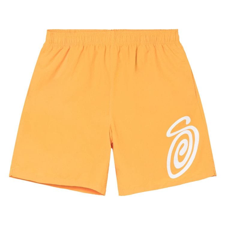 Stussy Curly S Water Shorts Tangerine