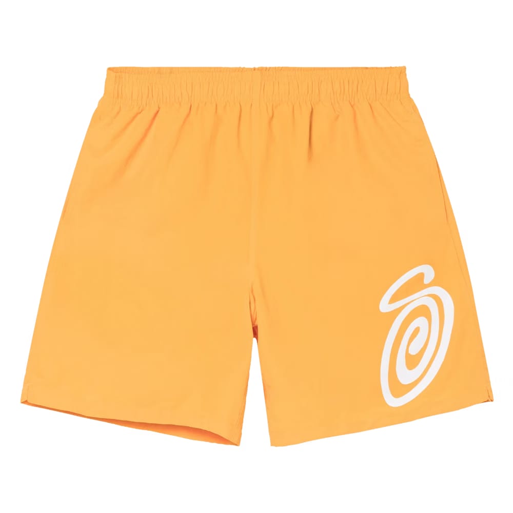 Stussy Curly S Water Shorts Tangerine