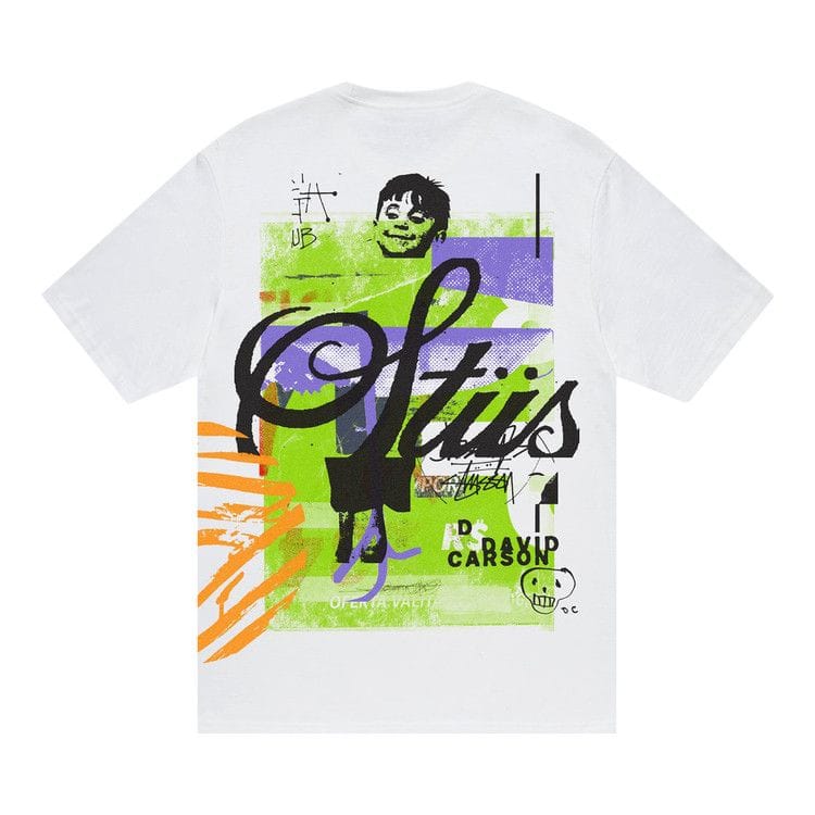 Stussy David Carson Dino T-Shirt White