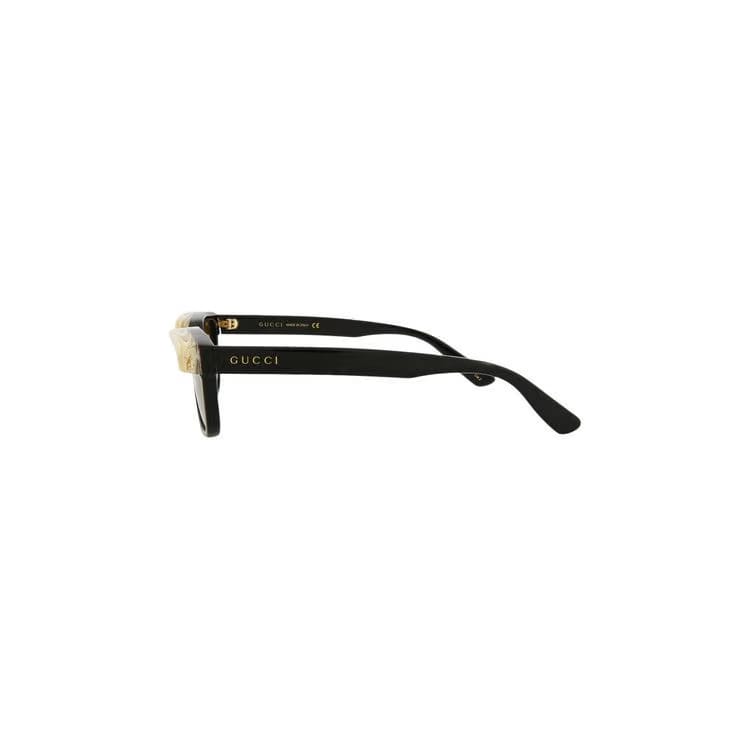 Gucci Square Frame Sunglasses Black/Yellow