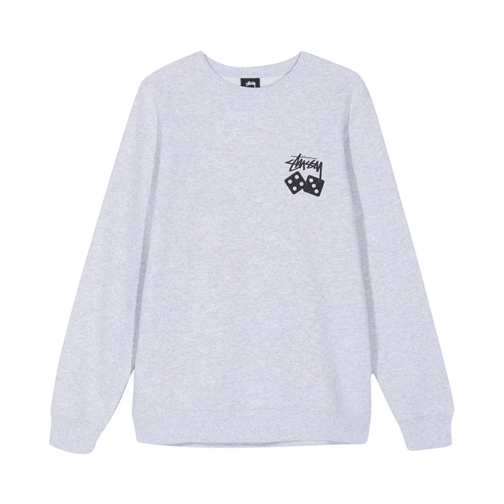 Stussy Dice Crew Ash Heather