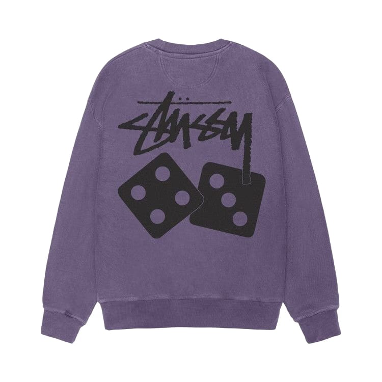 Stussy Dice Crew Pigment Dyed Grape