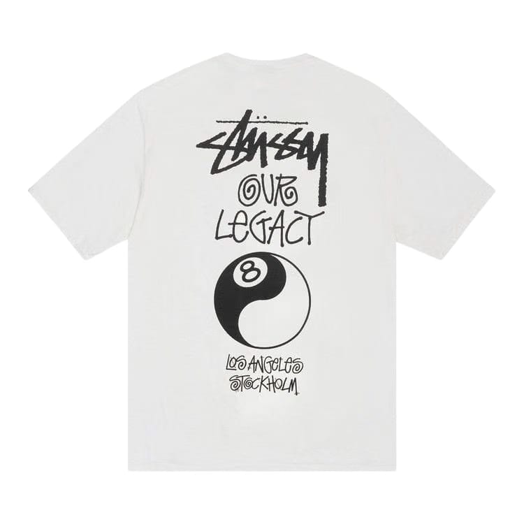 Stussy x Our Legacy Work Shop 8 Ball Yin Yang T-Shirt Natural