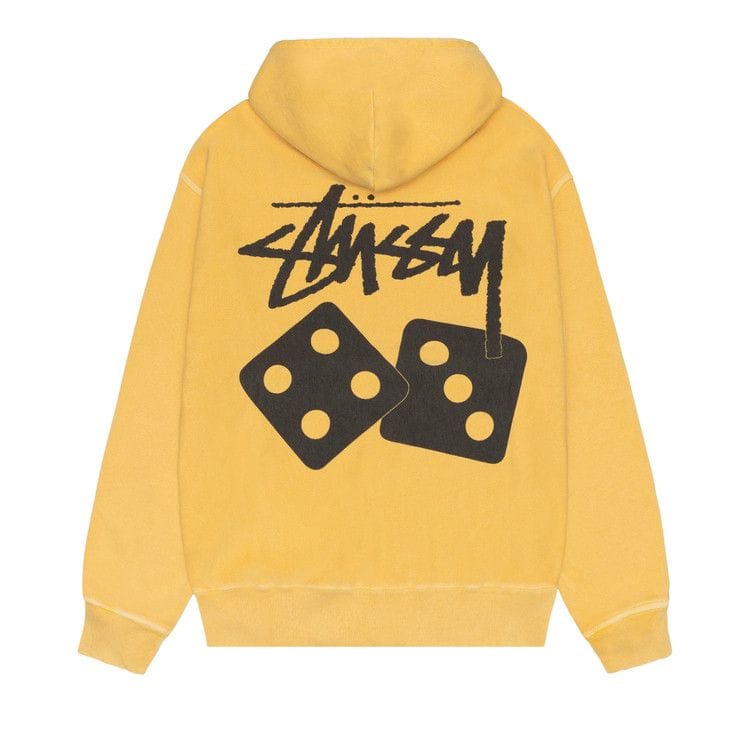 Stussy Dice Hoodie Pigment Dyed Yellow