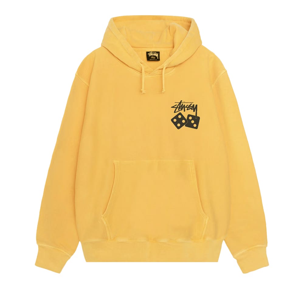 Stussy Dice Hoodie Pigment Dyed Yellow