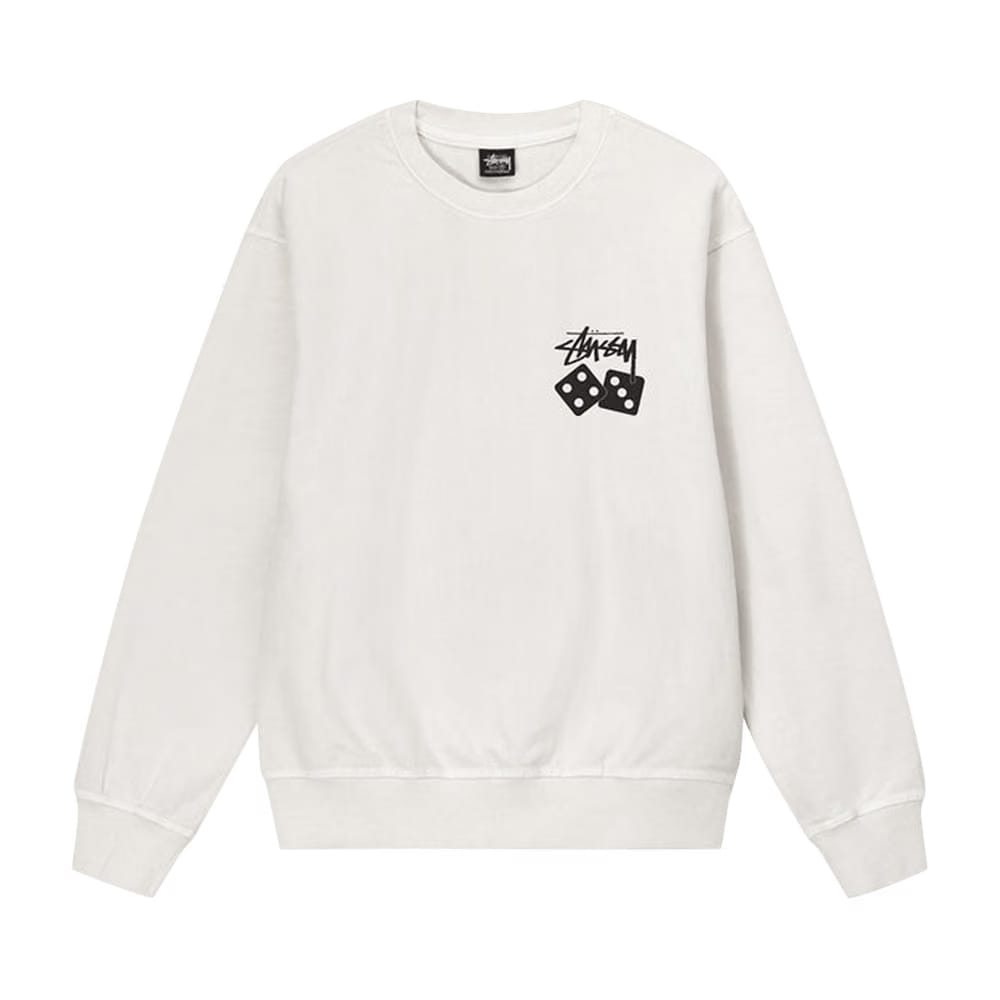 Stussy Dice Pigment Dyed Crew Natural