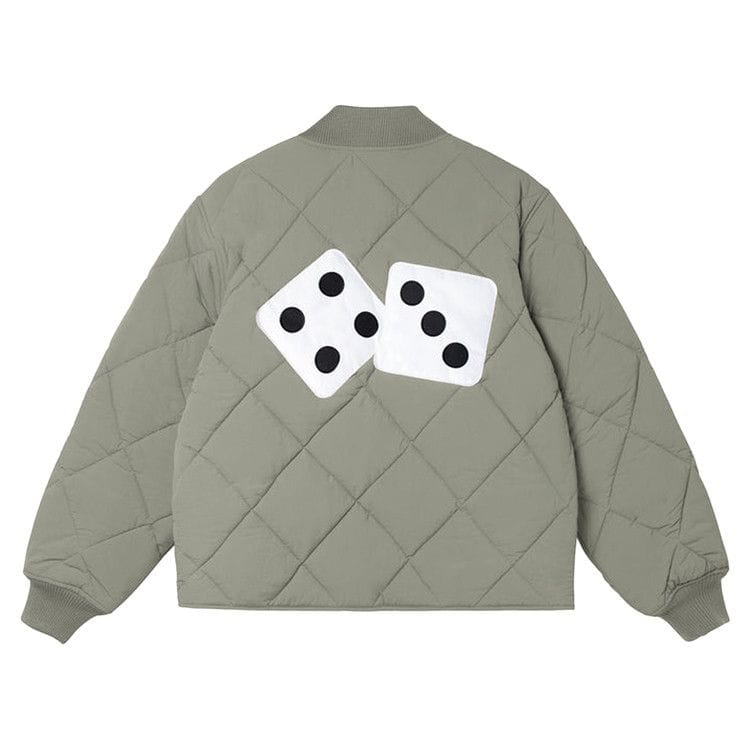 Stussy Dice Quilted Liner Jacket Olive