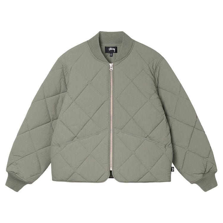 Stussy Dice Quilted Liner Jacket Olive