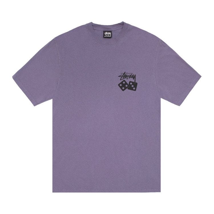Stussy Dice T-Shirt Pigment Dyed Grape