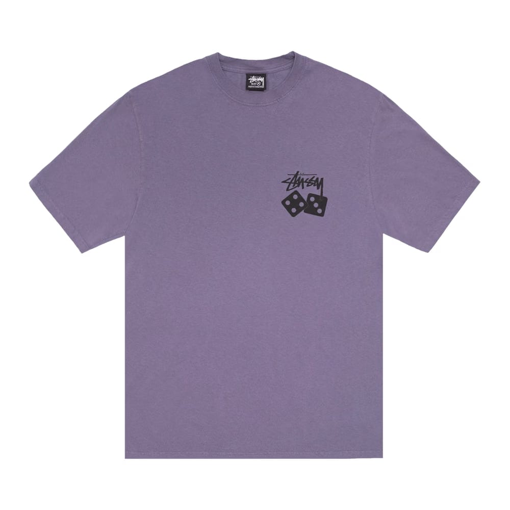 Stussy Dice T-Shirt Pigment Dyed Grape