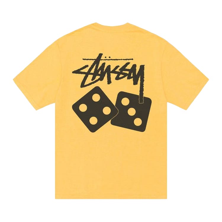 Stussy Dice T-Shirt Pigment Dyed Yellow