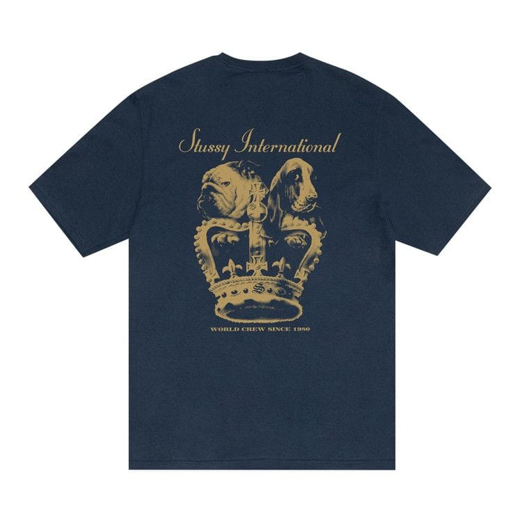 Stussy Dog Crown T-Shirt Navy