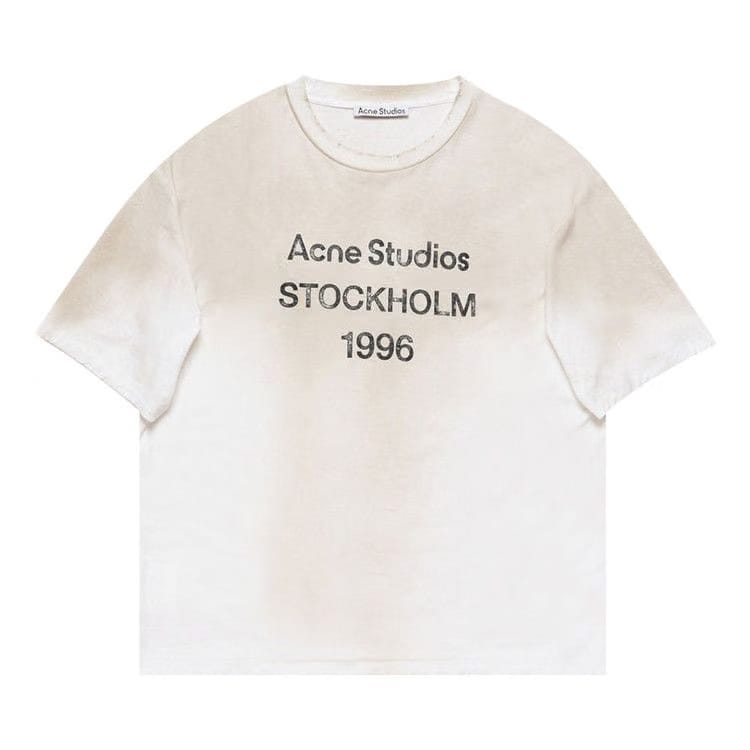 Acne Studios Logo T-Shirt Dusty White