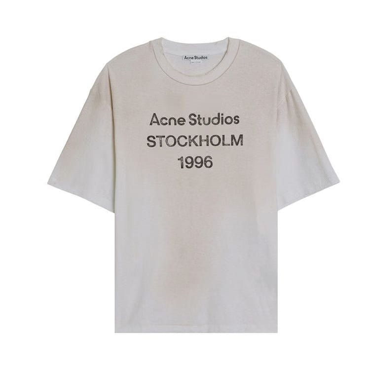 Acne Studios Logo T-Shirt Dusty White