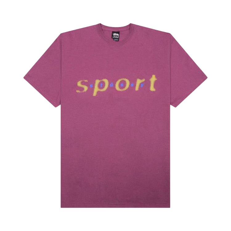 Stussy Dot Sport T-Shirt Berry