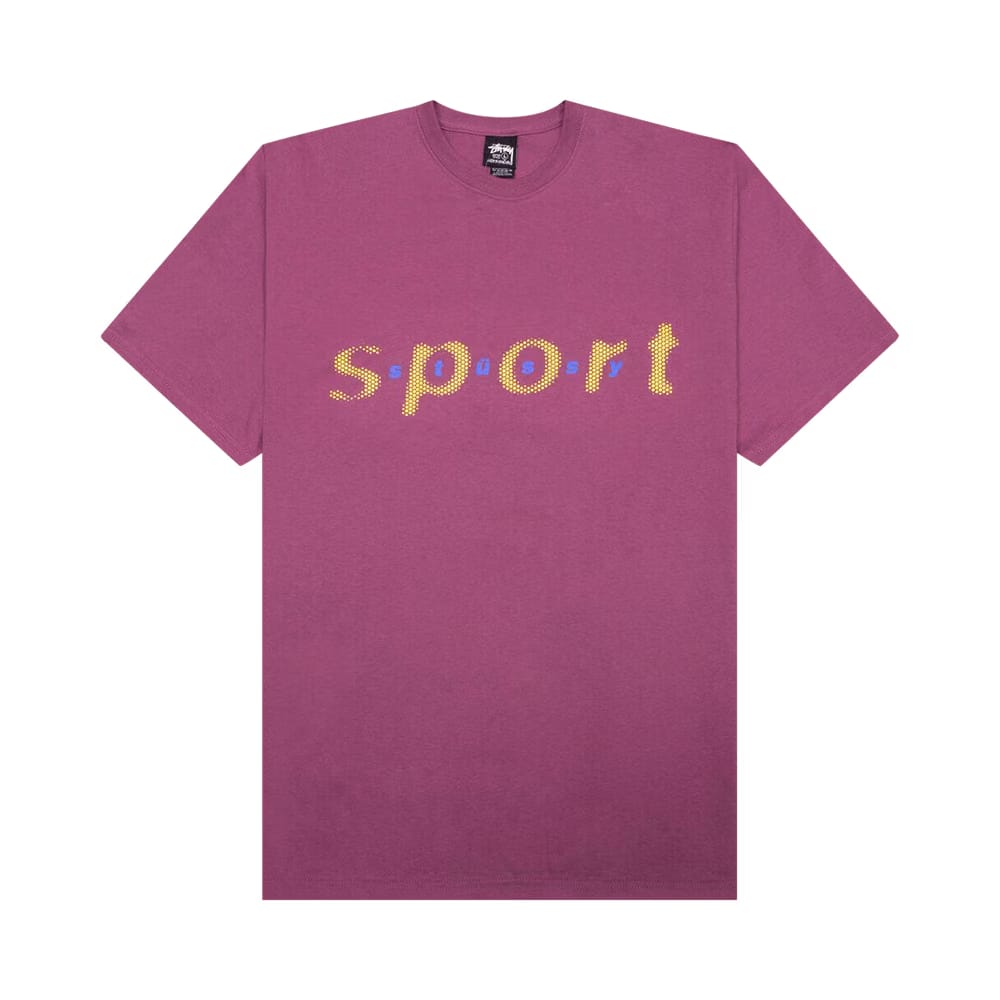 Stussy Dot Sport T-Shirt Berry