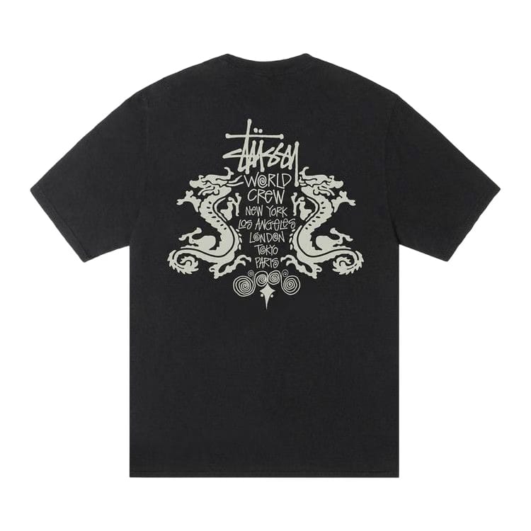 Stussy Double Dragon T-Shirt Pigment Dyed Black