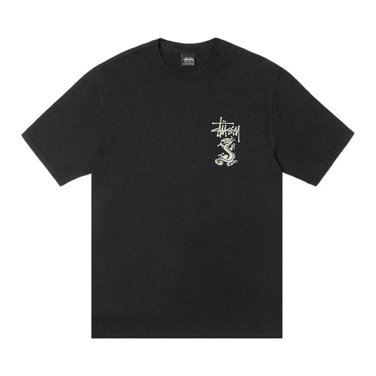 Stussy Double Dragon T-Shirt Pigment Dyed Black