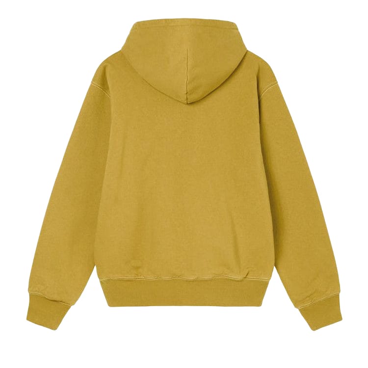 Stussy Double Face Label Zip Hoodie Gold